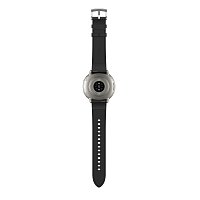 Amazfit Active 2 Round NFC/Silver/Elegant Band/Black Leather