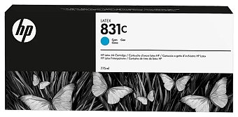 HP 831C inkoustová náplň azurová, CZ695A