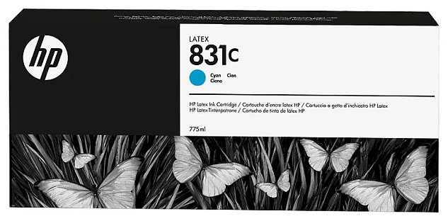 HP 831C inkoustová náplň azurová, CZ695A