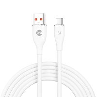 Datový kabel Forever USB/USB-C 1m 66W bílý