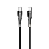 Datový kabel Forever Sleek USB-C/USB-C 1m 100W černý