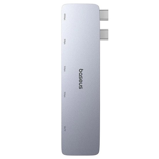 Baseus Dokovací stanice Ultra Joy 6v1 (USB-C PD, 3xUSB 3.0, SD/TF) šedá