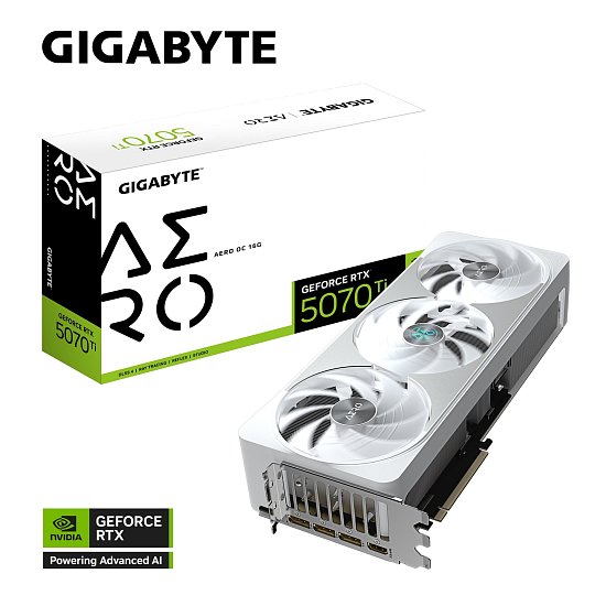 GIGABYTE RTX™ 5070 Ti AERO OC 16G