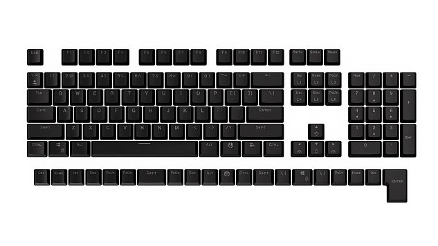 Endorfy set kláves KC124 BK Dbl. Shot