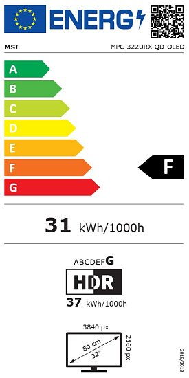 MSI MPG 322URX QD-OLED 31.5