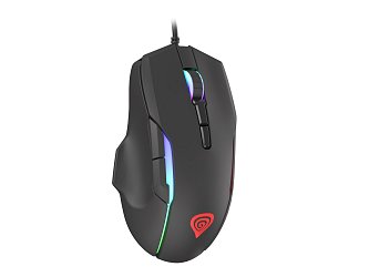 Tichá herní myš Genesis Xenon 220, RGB podsvícení, software, 6400 DPI
