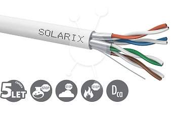 Instalační kabel Solarix CAT6A STP LSOH 500m drát
