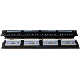 DATACOM Patch panel 24x RJ-45,Cat5e UTP,1U, 19