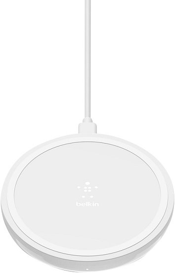 BELKIN 10W bezdrátová nabíječka se zdrojem a kabelem, bílá