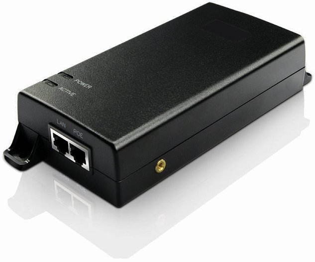 MaxLink PI60v2 PoE injektor - 802.3af/at/bt, 55V, 1.1A, 60W, 1Gbit, napájecí kabel