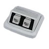 Dvojzásuvka ABB TANGO 2xRJ45 cat6 UTP bílá