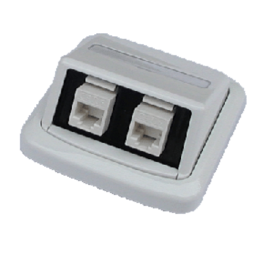 Dvojzásuvka ABB TANGO 2xRJ45 cat6 UTP bílá