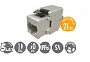 MULTIPACK 24ks 10G keystone Solarix CAT6A STP RJ45 samořezný
