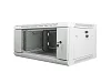 Nástěnný rack 19'' 4U 600X450mm šedý flat pack