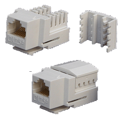 DATACOM Keystone UTP RJ45 Cat5E Dual MINI bílý