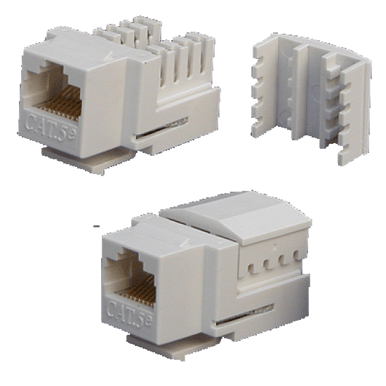 DATACOM Keystone UTP RJ45 Cat5E Dual MINI bílý