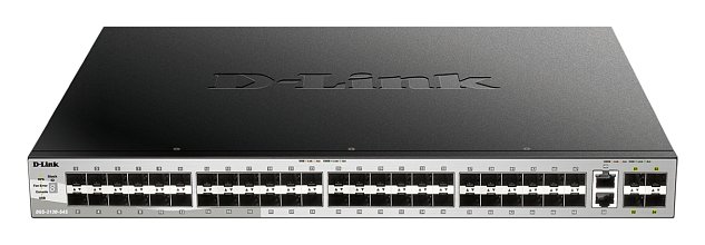 D-Link DGS-3130-54S L3 Stackable Managed switch, 48x SFP, 2x 10G RJ-45, 2x 10G SFP+