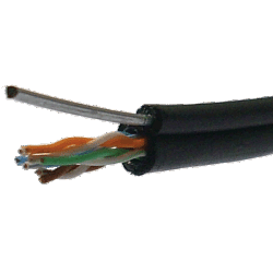DATACOM UTP drát Cat5e 305m samonosný OUTDOOR blk