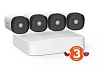 Tenda K4P-4TR - PoE kamerový set 4MPx, 4CH NVR + 4x IP kamera 4MPx, IP67, zvuk, web. rozhraní,CZ app