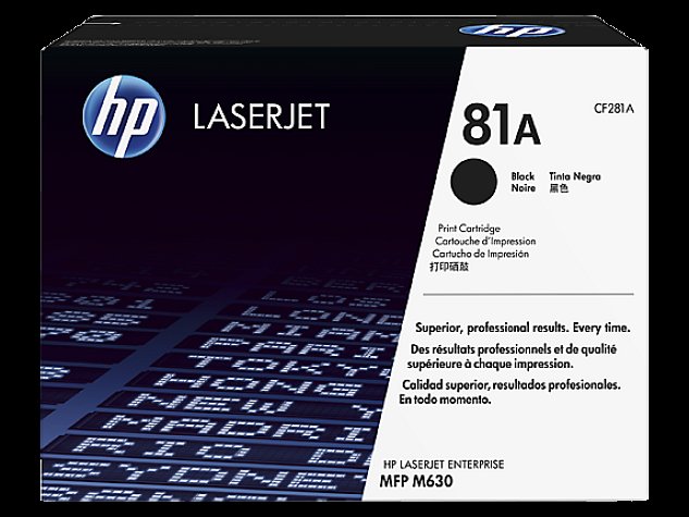 HP 81A tisková kazeta černá, CF281A