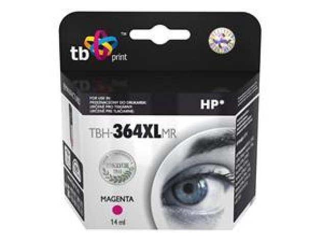 Ink. kazeta TB kompat. s HP CB324EE (No.364), TBH-364XLMR, Magenta