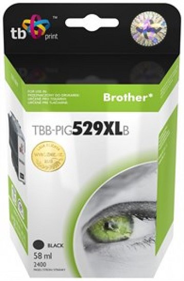 Ink. kaz. TB komp. s Brother LC529/539 PIG BK Nová