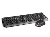 Klávesnice C-TECH WLKMC-01, bezdrátový combo set s myší, černý, USB, CZ/SK Klávesnice C-TECH WLKMC-01, bezdrátový combo set s myší, černý, USB, CZ/SK