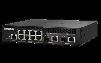 QNAP řízený switch QSW-M2108R-2C (8x 2,5GbE RJ45 a 2x kombo 10GbE SFP+/RJ-45, malá šířka)