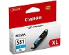 Canon CLI-551 XL C, azurová velká
