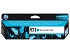 HP 971 azurová inkoustová kazeta, CN622AE