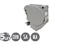 Držák keystonu 1 x RJ45 na DIN lištu šedý