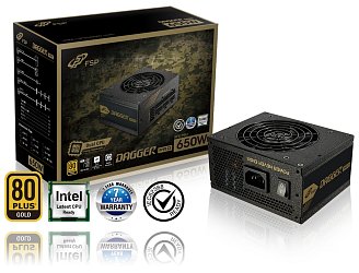 FSP/Fortron SFX+ATX DAGGER PRO 650W, 80PLUS GOLD, modular