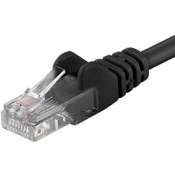 PremiumCord Patch kabel UTP RJ45-RJ45 level 5e 0.25m černá PremiumCord Patch kabel UTP RJ45-RJ45 level 5e 0.25m černá