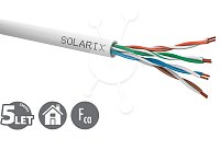 Instal.kabel Solarix CAT5E UTP PVC 305m lanko