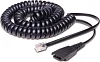 Jabra QD-RJ10, 0,5-2m, coiled