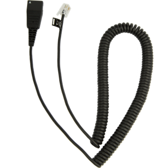 Jabra QD-RJ10, 0,5-2m, coiled - Cisco