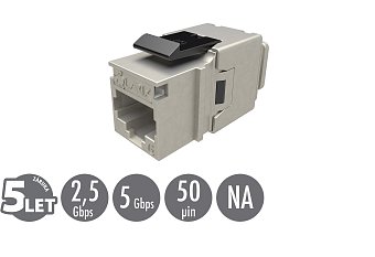 Keystone Solarix CAT6 STP RJ45 černý pro kleště