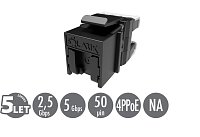 Keystone Solarix CAT6 UTP RJ45 černý pro kleště