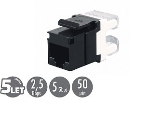 Keystone Solarix CAT5E UTP RJ45 černý