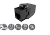 Keystone Solarix CAT5E UTP RJ45 černý samořezný