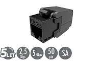 Keystone Solarix CAT5E UTP RJ45 černý samořezný