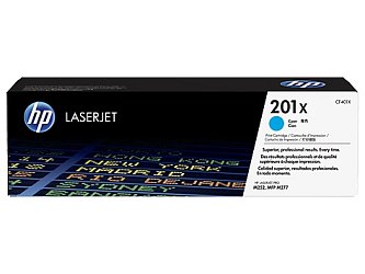 HP 201X tisková kazeta azurová velká, CF401X