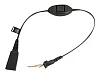 Jabra QD cord - Ascom Mute function (bez konekt)