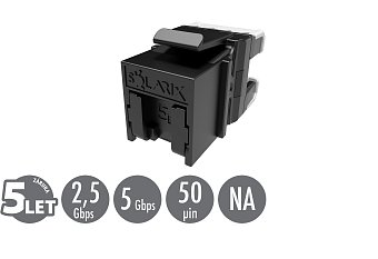Keystone Solarix CAT5E UTP RJ45 černý pro kleště