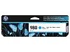 HP 980 azurová inkoustová kazeta, D8J07A