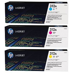 HP 312A trojbalení - azurová, purpurová, žlutá