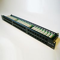 DATACOM Patch panel 48p. Cat5e 1U BK 8x6p. Modul, UTP, 19 DATACOM Patch panel 48p. Cat5e 1U BK 8x6p. Modul, UTP, 19