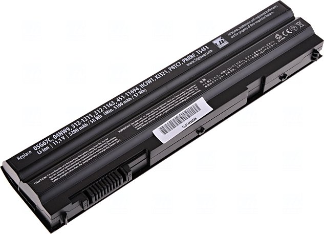 Baterie T6 power Dell Latitude E6420, E6430, E6520, E6530, E5420, E5430, E5520, 5200mAh, 58Wh, 6cell