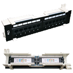 DATACOM Patch box UTP 12 port CAT5E DUAL BK