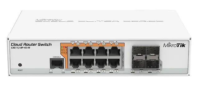 MikroTik CRS112-8P-4S-IN  Cloud Router Switch